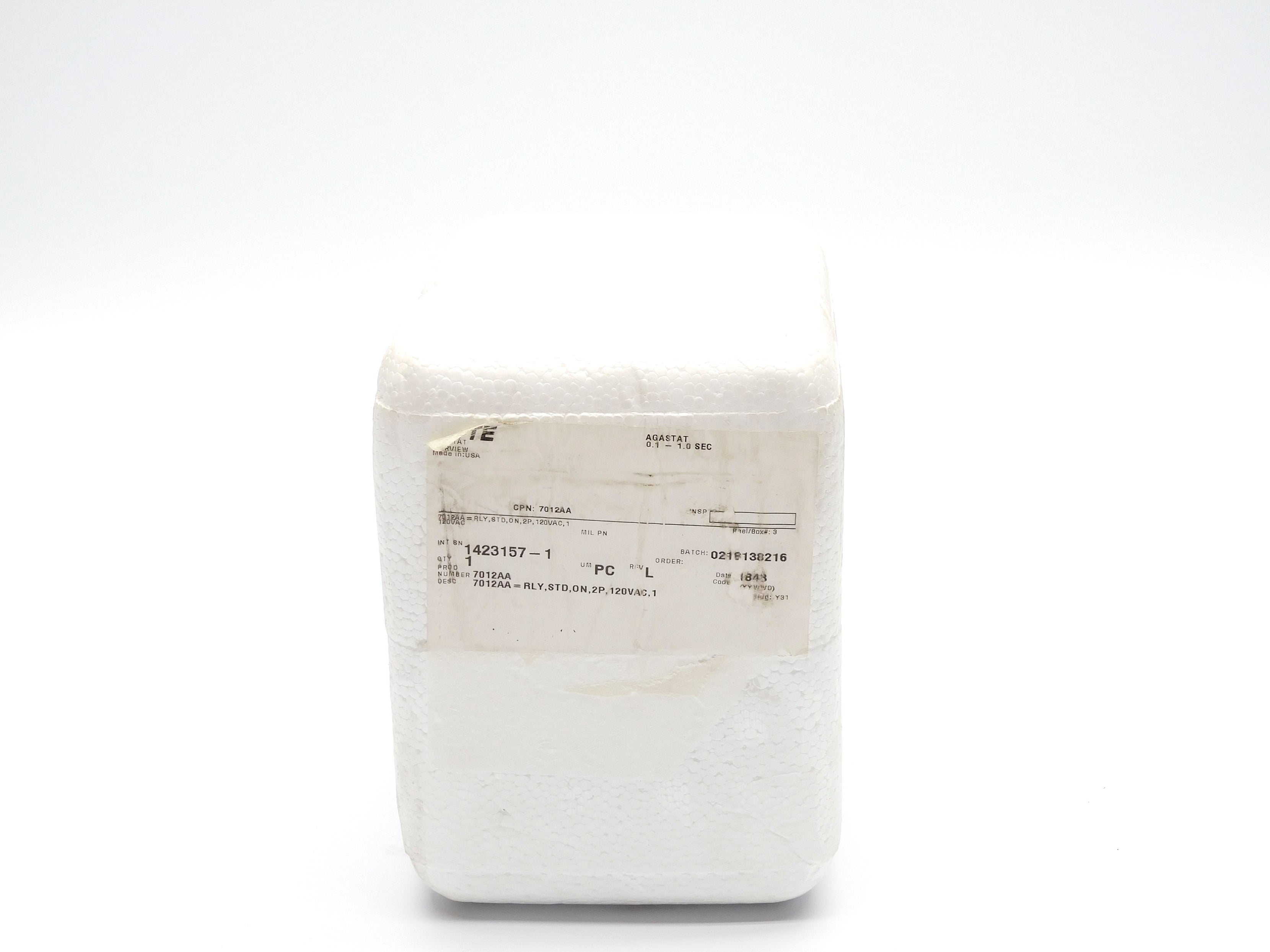 AGASTAT 7012AA 120VAC NSFS