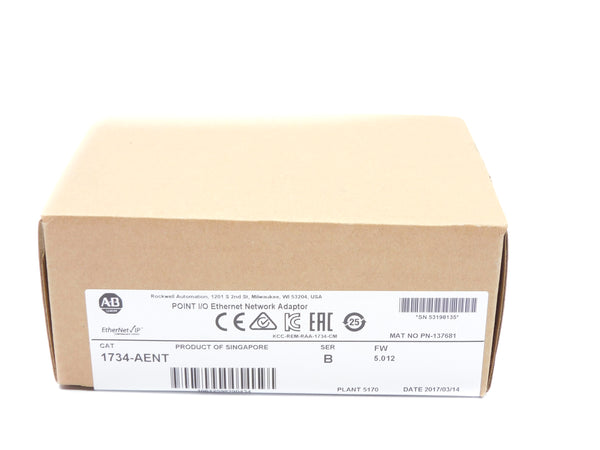 ALLEN BRADLEY 1734-AENT SER. B F/W 5.012 DATE: 2017 NSFS