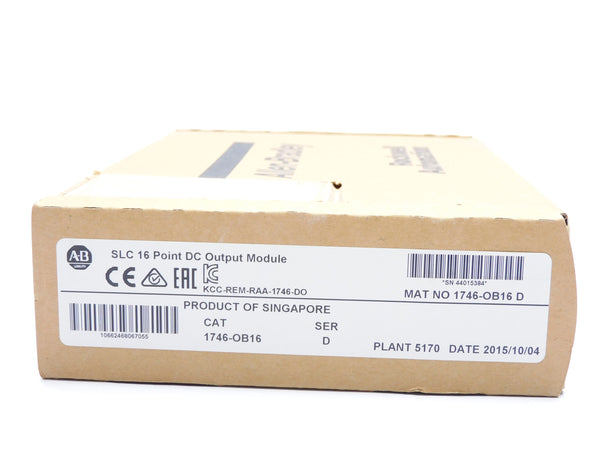 ALLEN BRADLEY 1746-OB16 SER. D DATE: 2015 NSFS