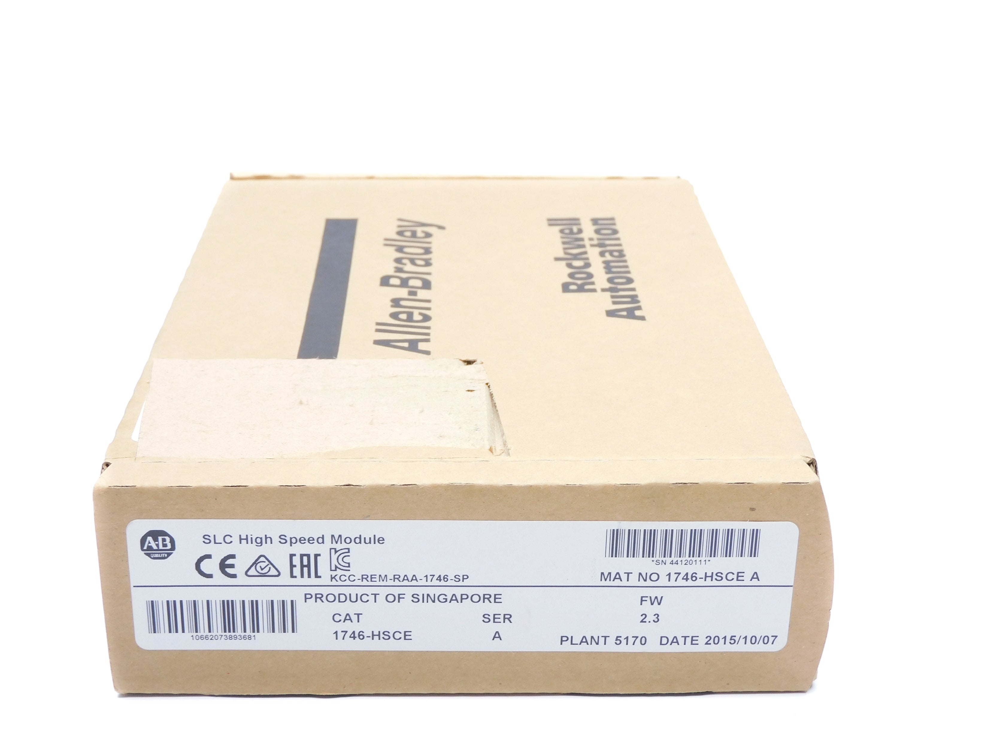 ALLEN BRADLEY 1746-HSCE SER. A F/W 2.3 DATE: 2015 NSFS