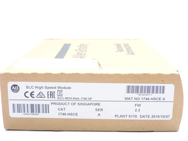 ALLEN BRADLEY 1746-HSCE SER. A F/W 2.3 DATE: 2015 NSFS