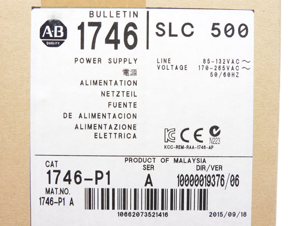 ALLEN BRADLEY 1746-P1 SER. A DATE: 2015 NSFS