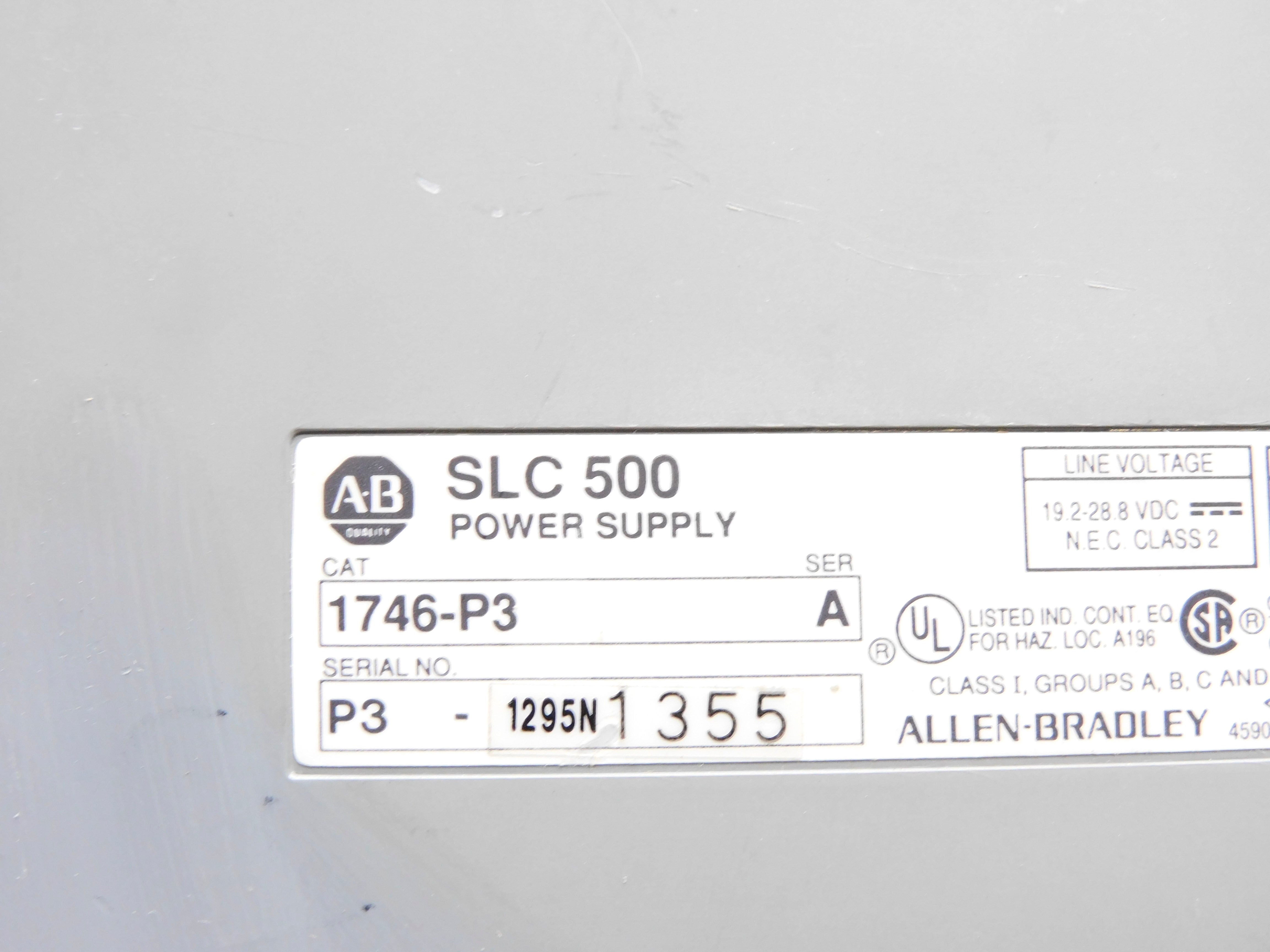ALLEN BRADLEY 1746-P3 SER. A NSNP