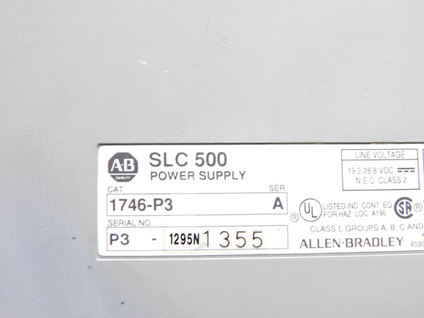 ALLEN BRADLEY 1746-P3 SER. A NSNP