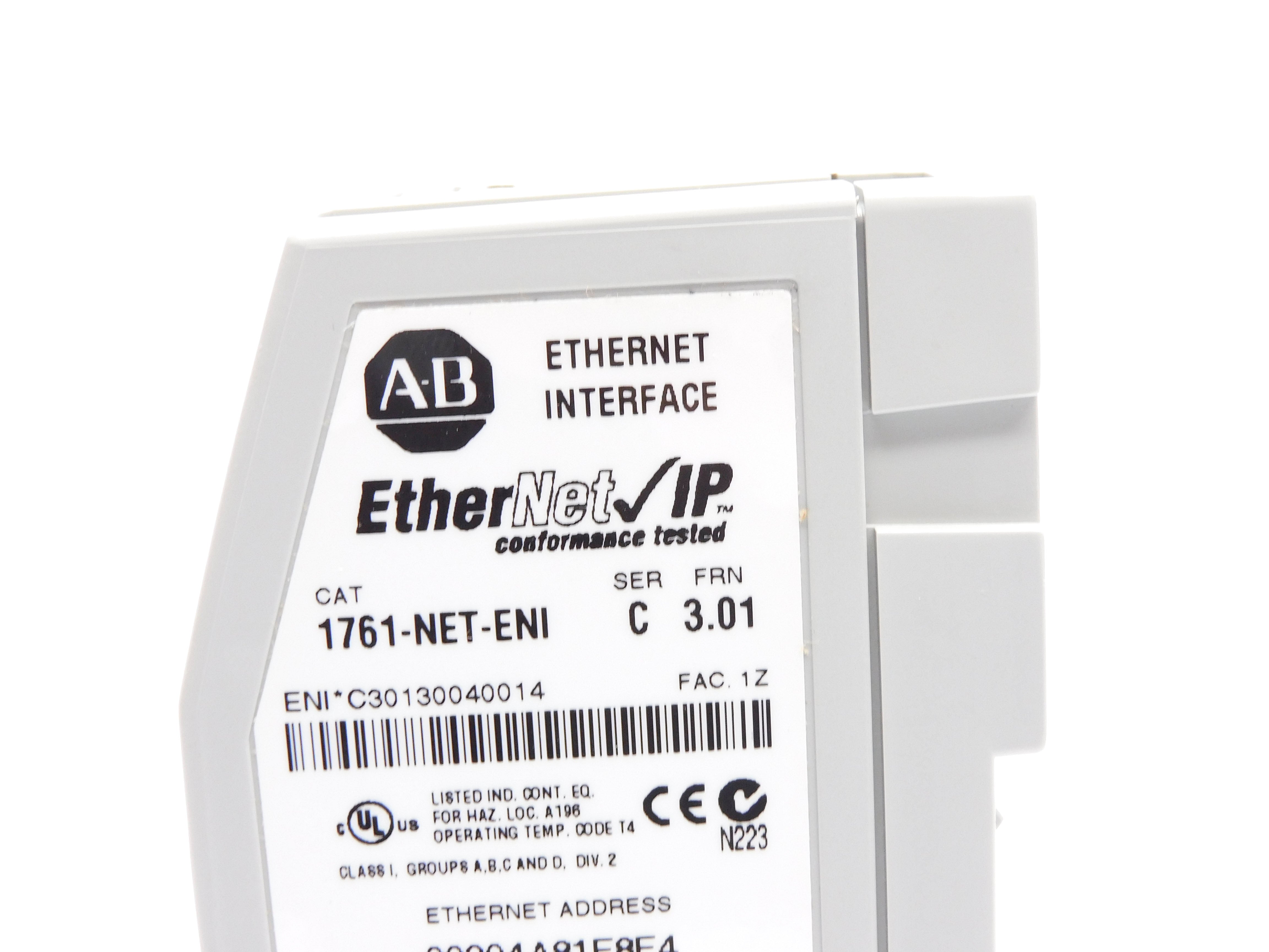 ALLEN BRADLEY 1761-NET-ENI SER. C F/W 3.01 NSMP