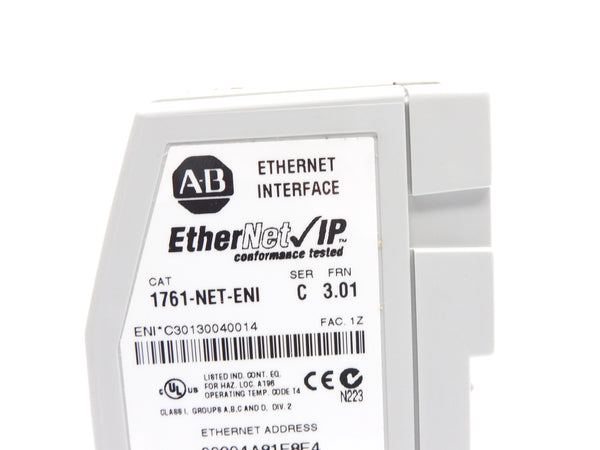 ALLEN BRADLEY 1761-NET-ENI SER. C F/W 3.01 NSMP