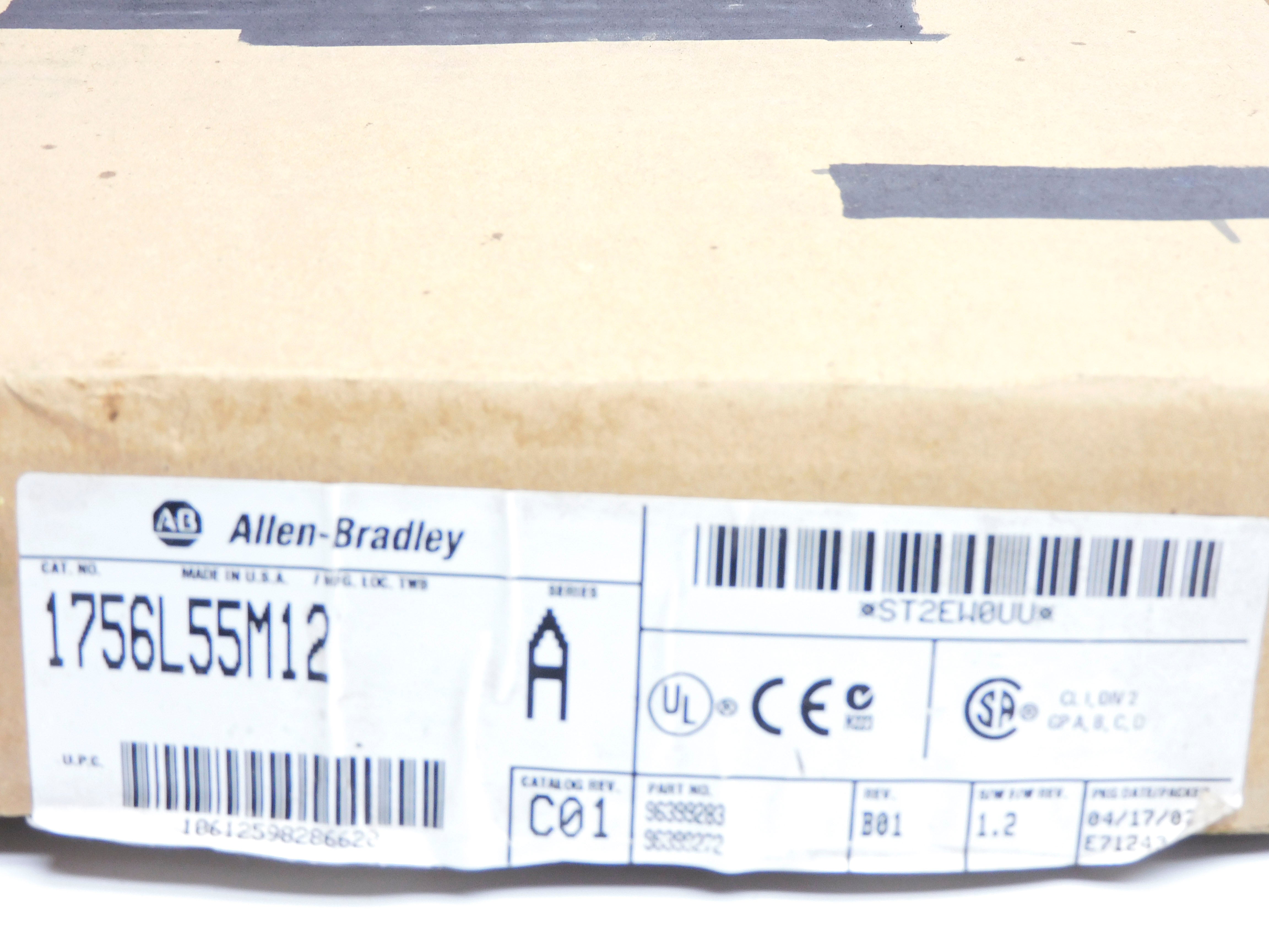 ALLEN BRADLEY 1756-L55M12 SER. A F/W 1.2 NSMP