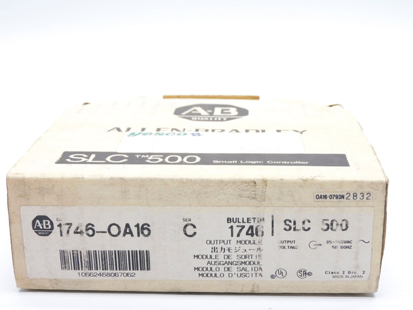 ALLEN BRADLEY 1746-OA16 SER. C 85-265VAC NSMP