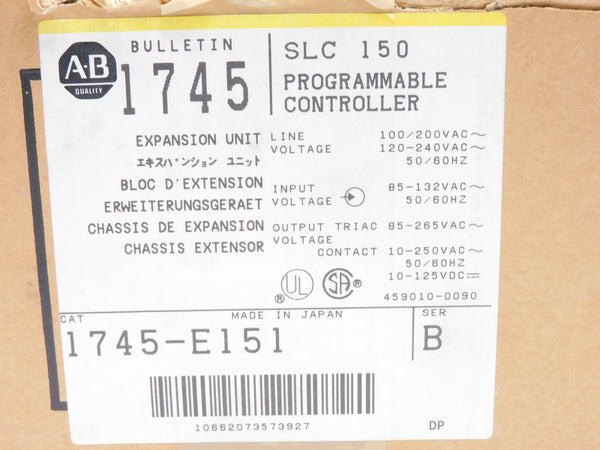 ALLEN BRADLEY 1745-E151 SER. B 85-132VAC 2.5A NSMP