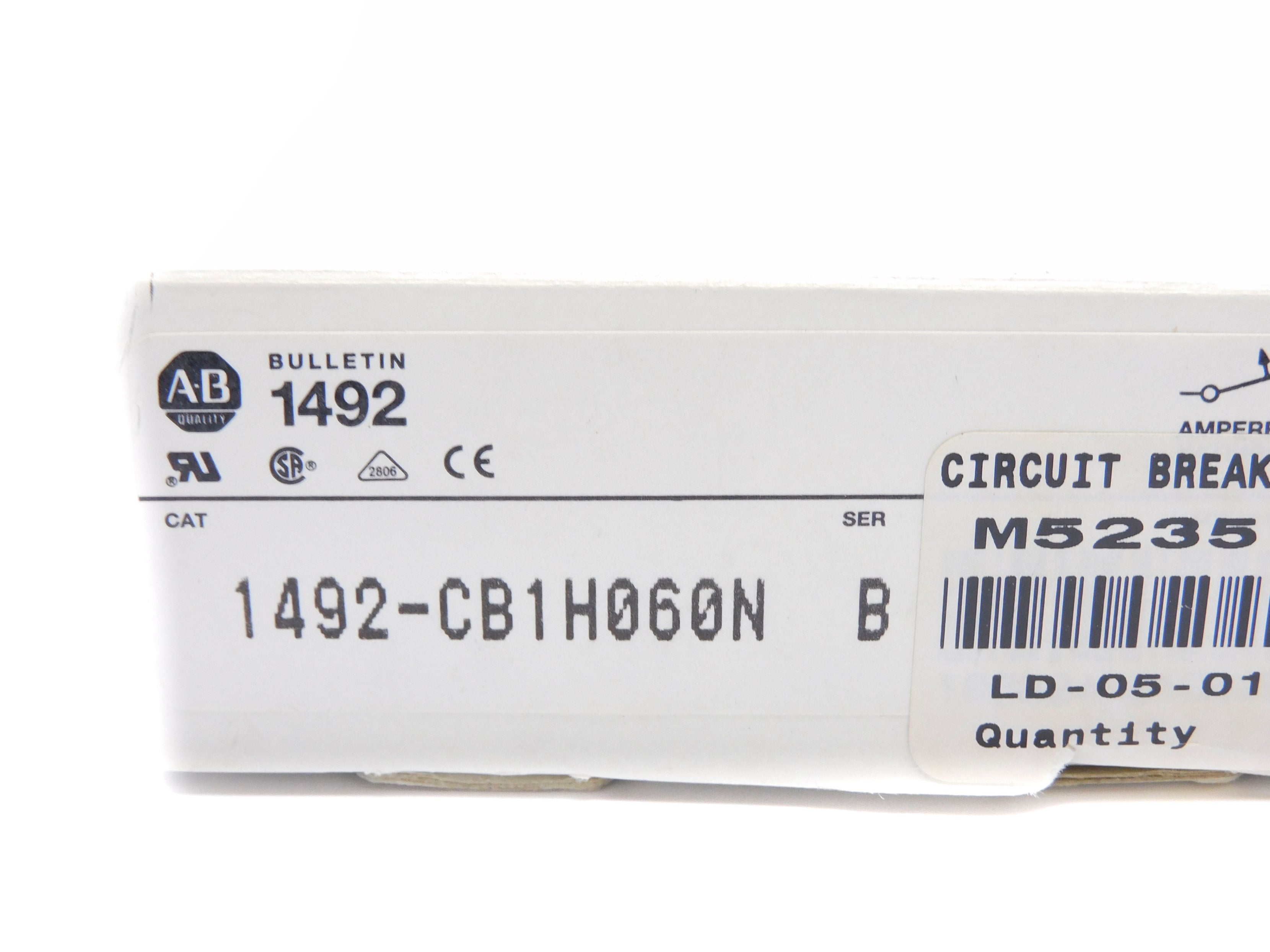 ALLEN BRADLEY 1492-CB1H060N SER. B 6A 277VAC NSMP