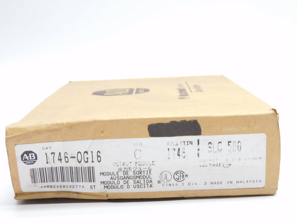ALLEN BRADLEY 1746-OG16 SER. C 4.5-5.5VDC NSMP