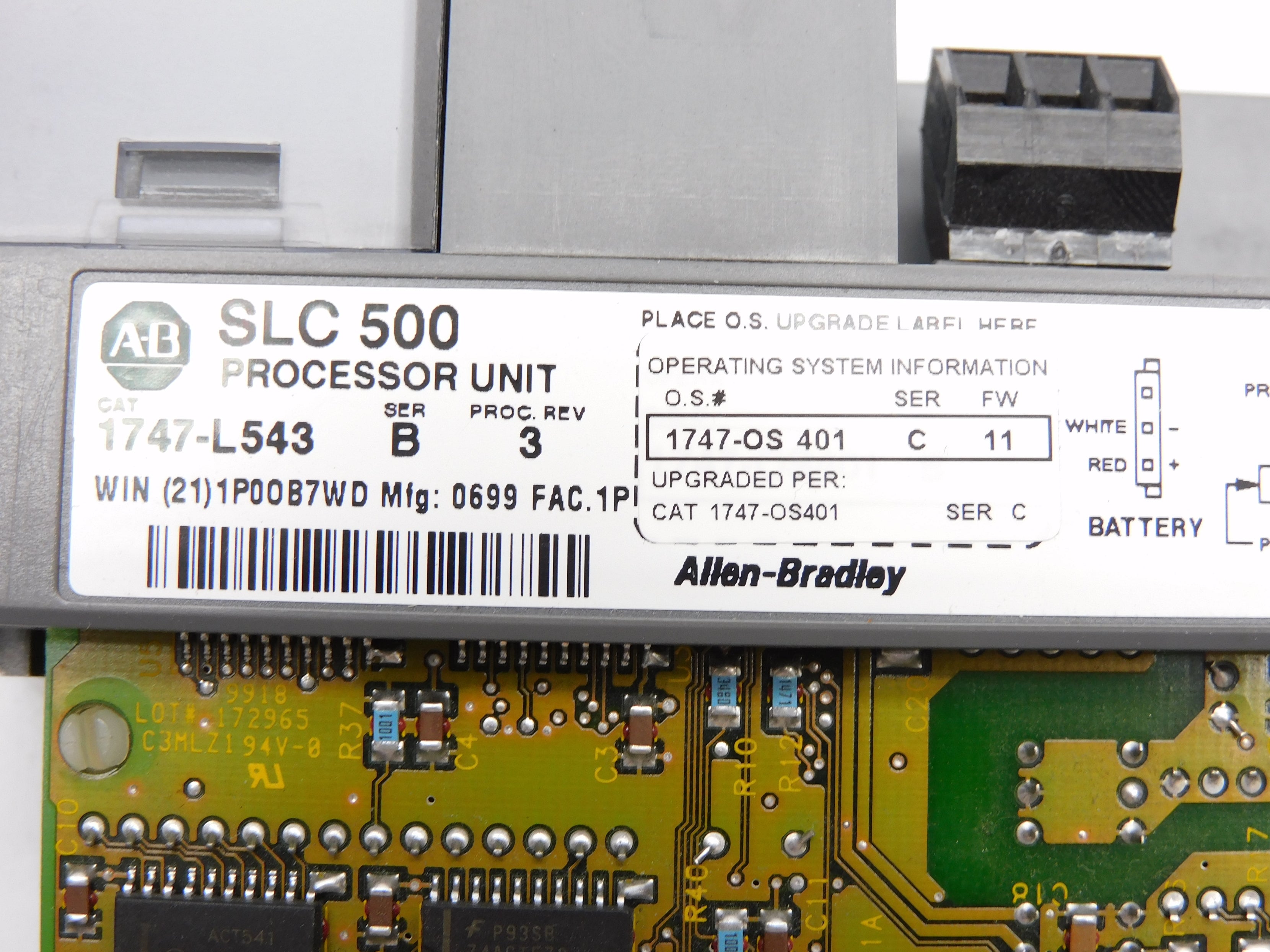 ALLEN BRADLEY 1747-L543 SER. B F/W 11 (NO KEY) NSMP