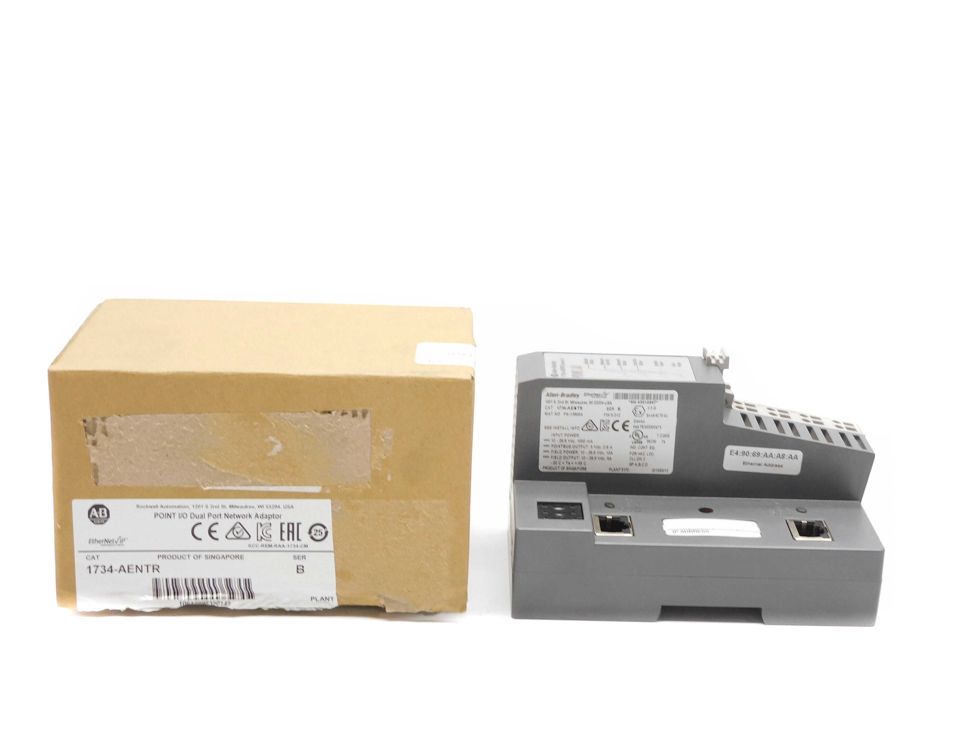 ALLEN BRADLEY 1734-AENTR SER. B F/W 5.012 10-28.8VDC 10A NSMP