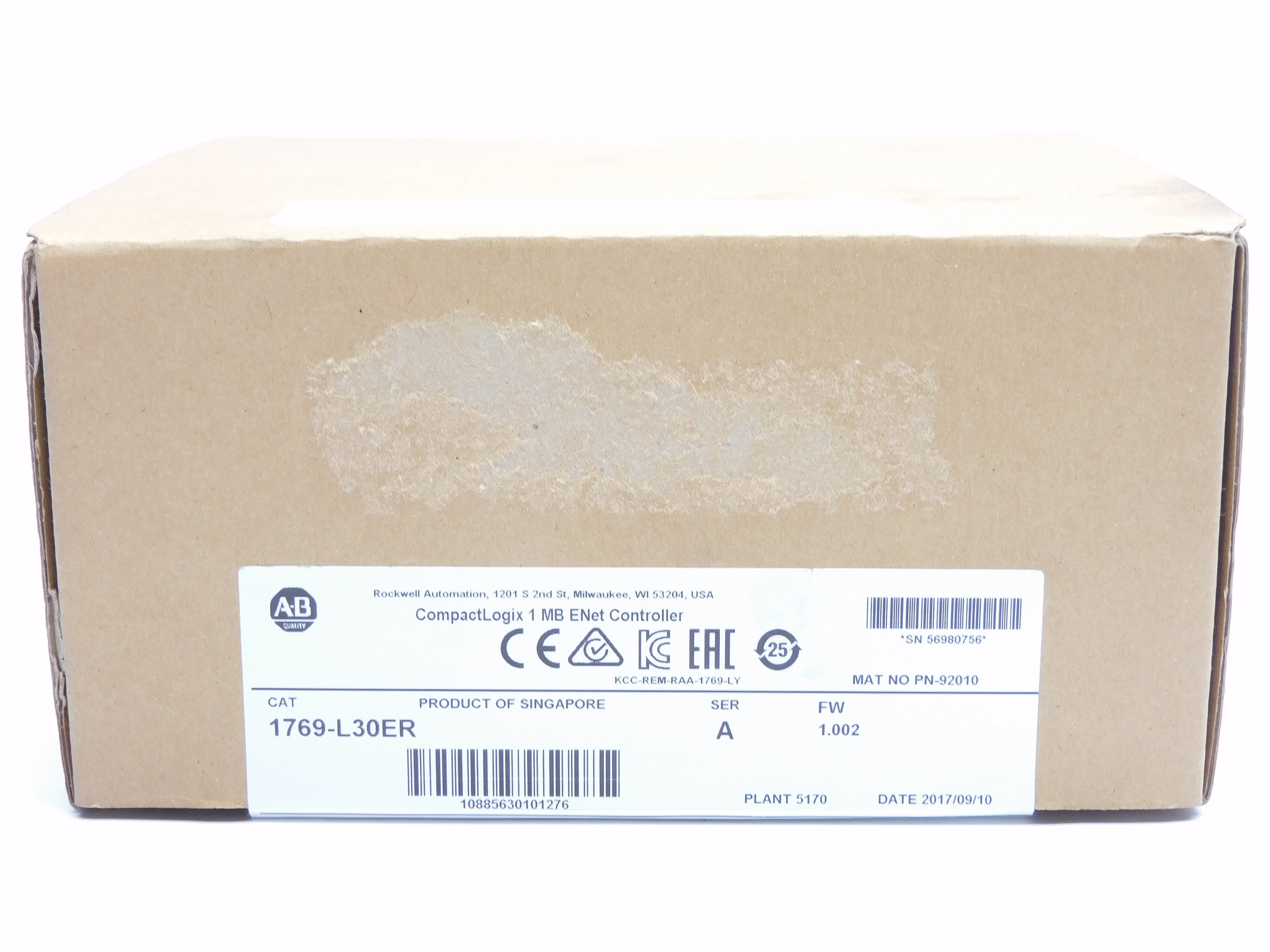 ALLEN BRADLEY 1769-L30ER SER. A F/W 1.002 NSMP