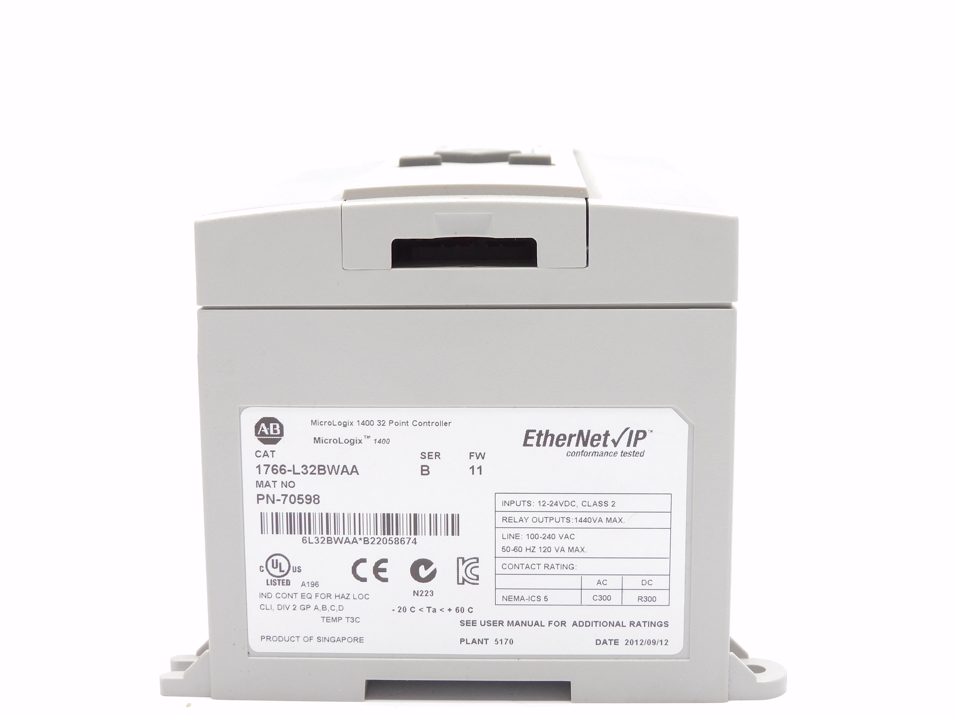 ALLEN BRADLEY 1766-L32BWAA SER. B F/W 11 NSMP