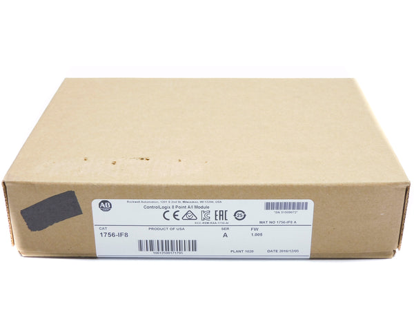 ALLEN BRADLEY 1756-IF8 SER. A F/W 1.005 DATE: 2016 NSFS