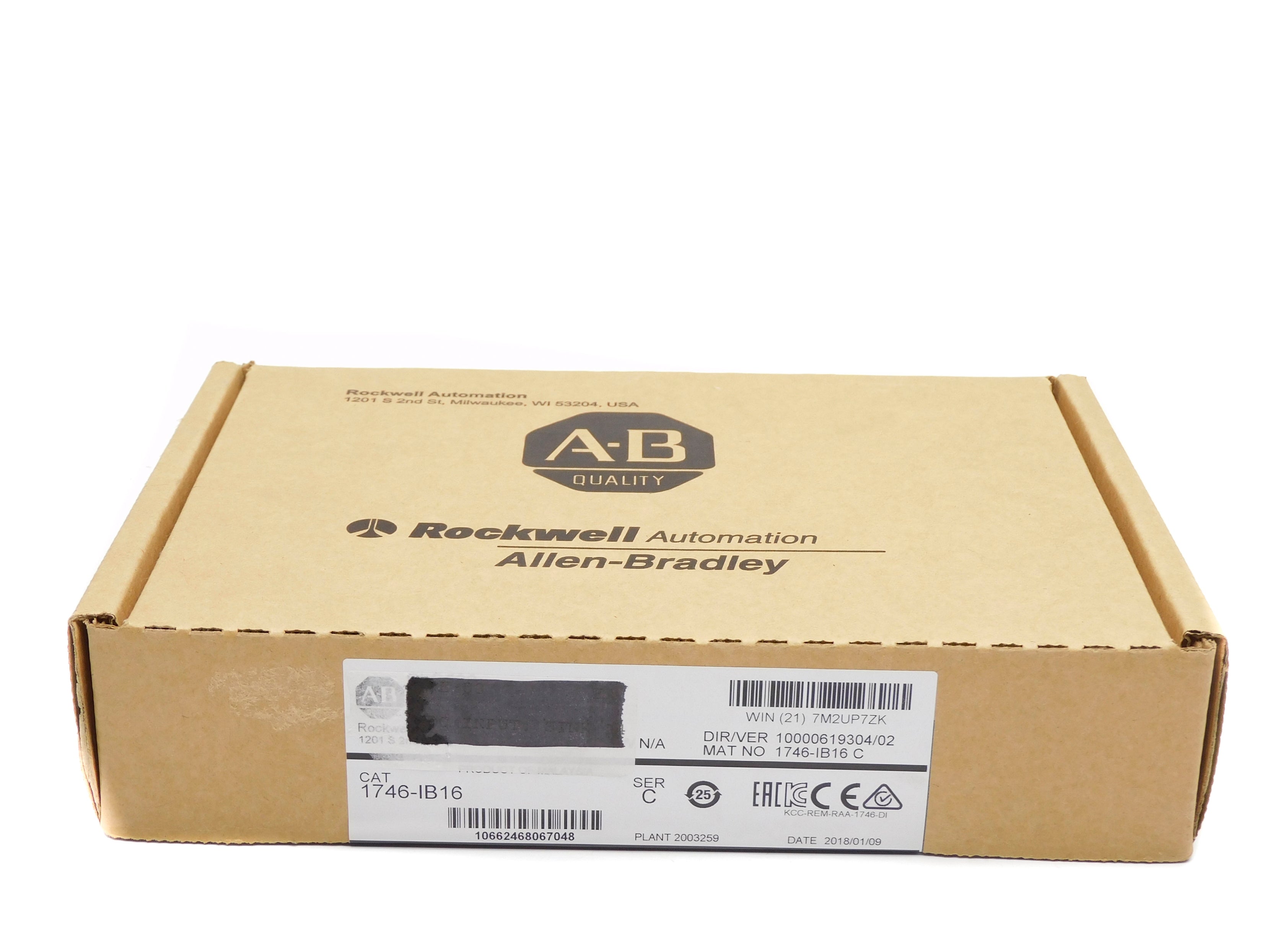 ALLEN BRADLEY 1746-IB16 SER. C DATE: 2018 NSFS