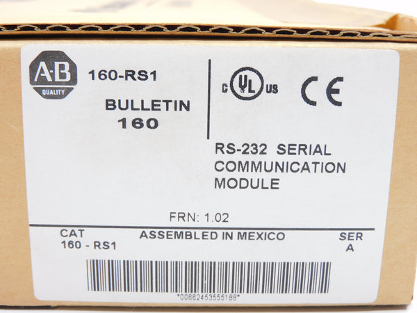 ALLEN BRADLEY 160-RS1 SER. A F/W 1.02 NSFS
