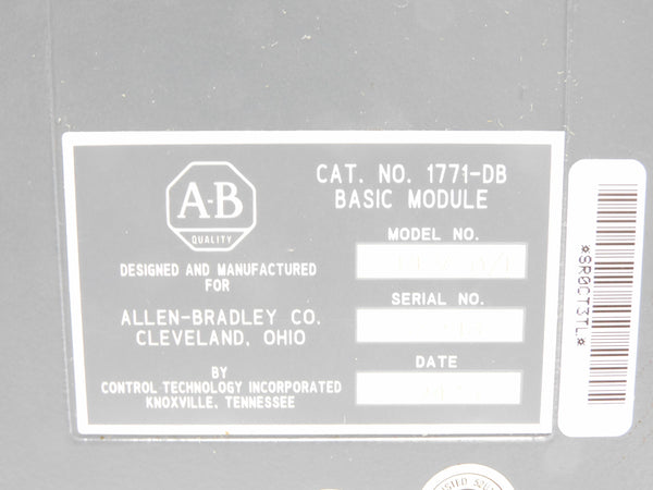 ALLEN BRADLEY 1771-DB SER. A F/W A/F (AS PICTURED) REMAN