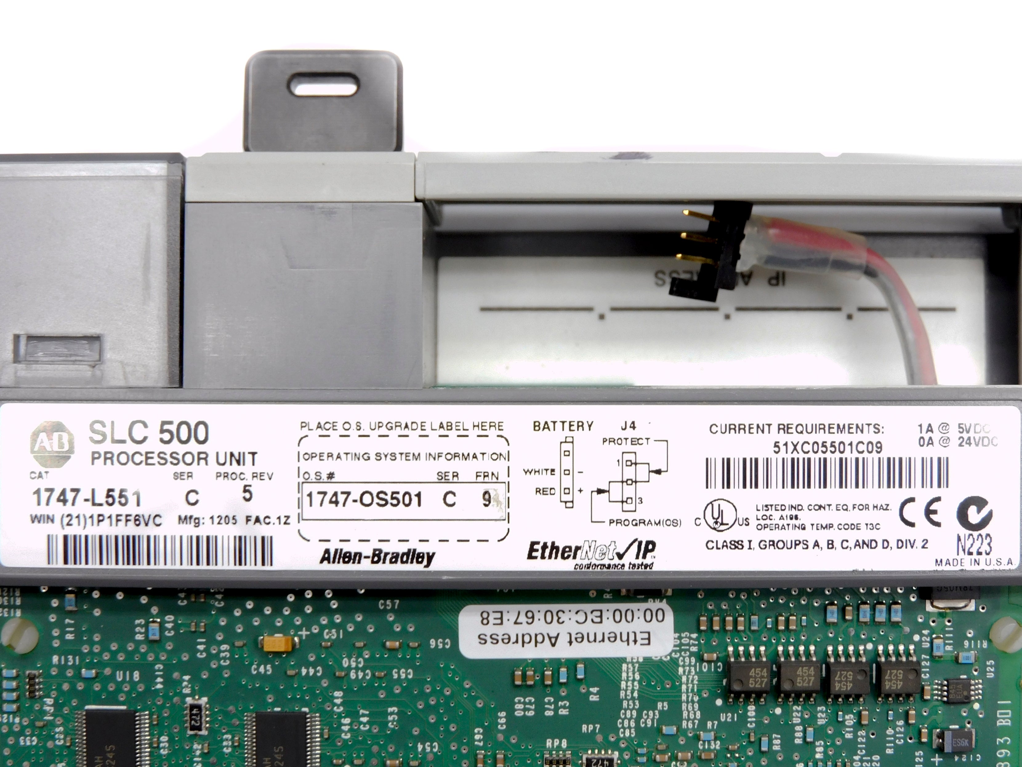 ALLEN BRADLEY 1747-L551 SER. C F/W 9 NSNP