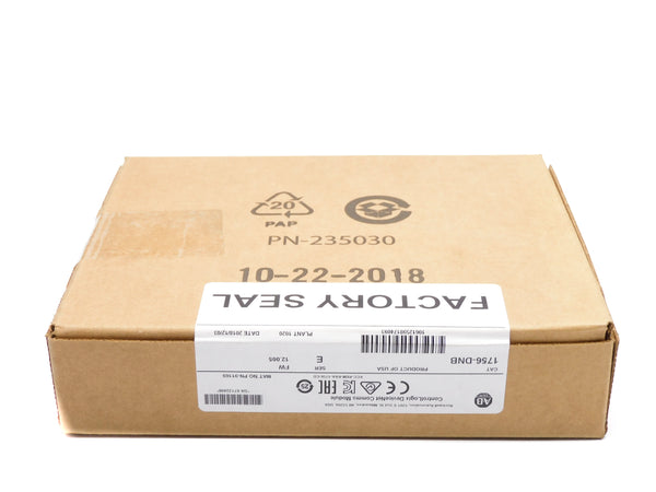 ALLEN BRADLEY 1756-DNB SER. E F/W 12.005 DATE: 2018 NSFS