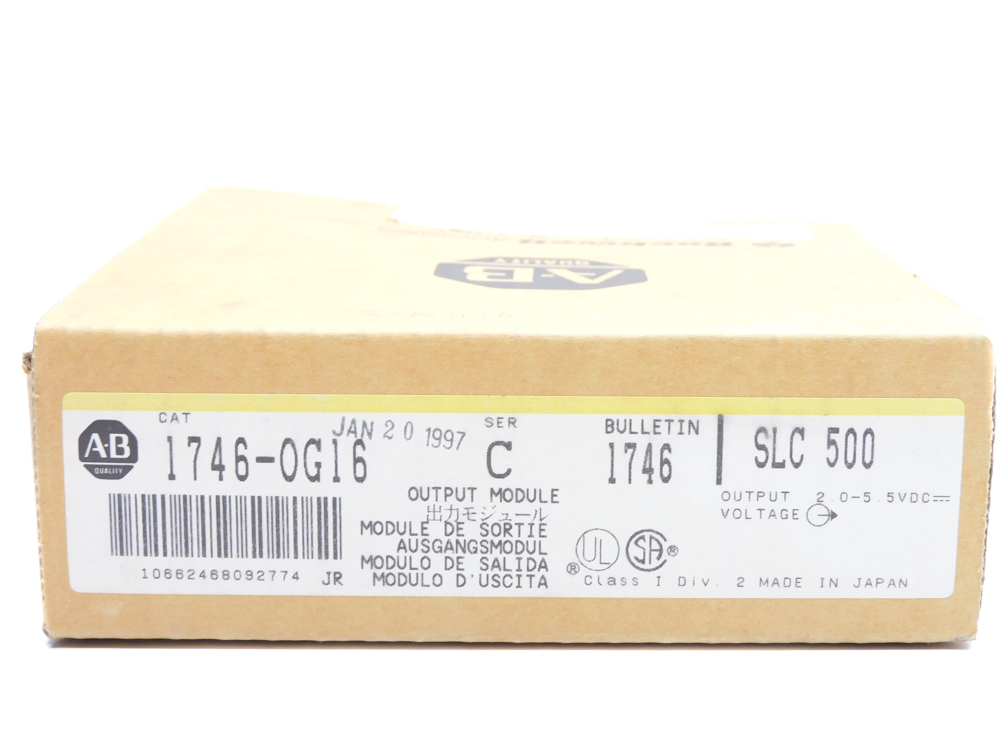 ALLEN BRADLEY 1746-OG16 SER. C 2.0-5.5VDC NSMP