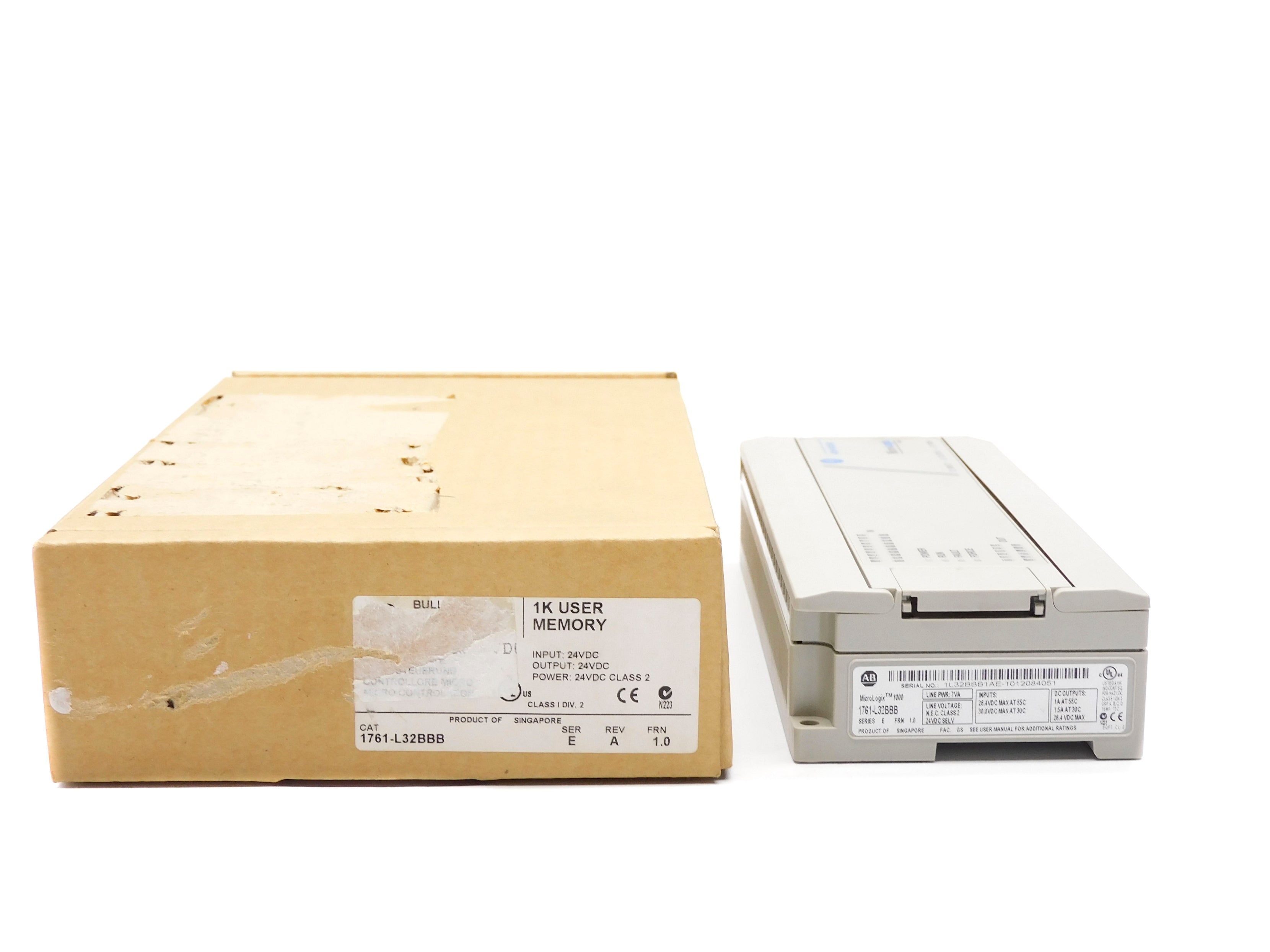 ALLEN BRADLEY 1761-L32BBB SER. E F/W 1.0 NSMP