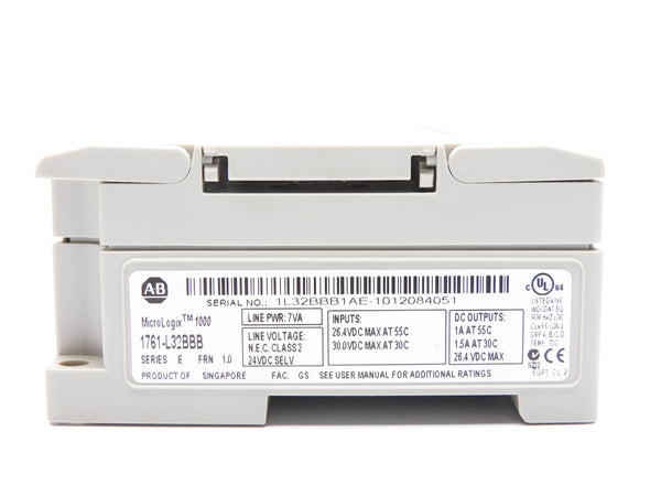 ALLEN BRADLEY 1761-L32BBB SER. E F/W 1.0 NSMP