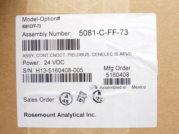 ROSEMOUNT 5081-C-FF-73 NSMP