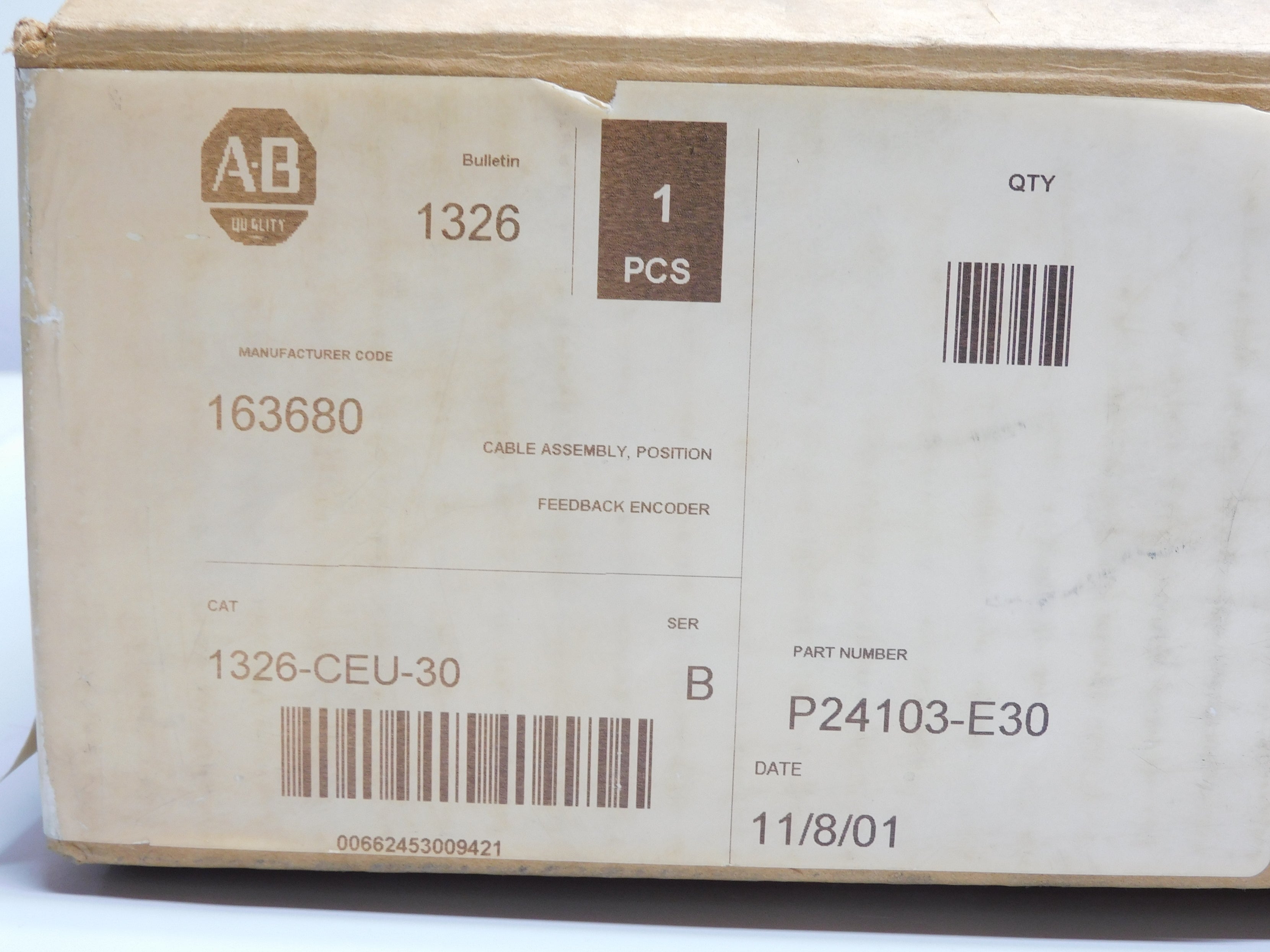 ALLEN BRADLEY 1326-CEU-30 SER. B NSMP