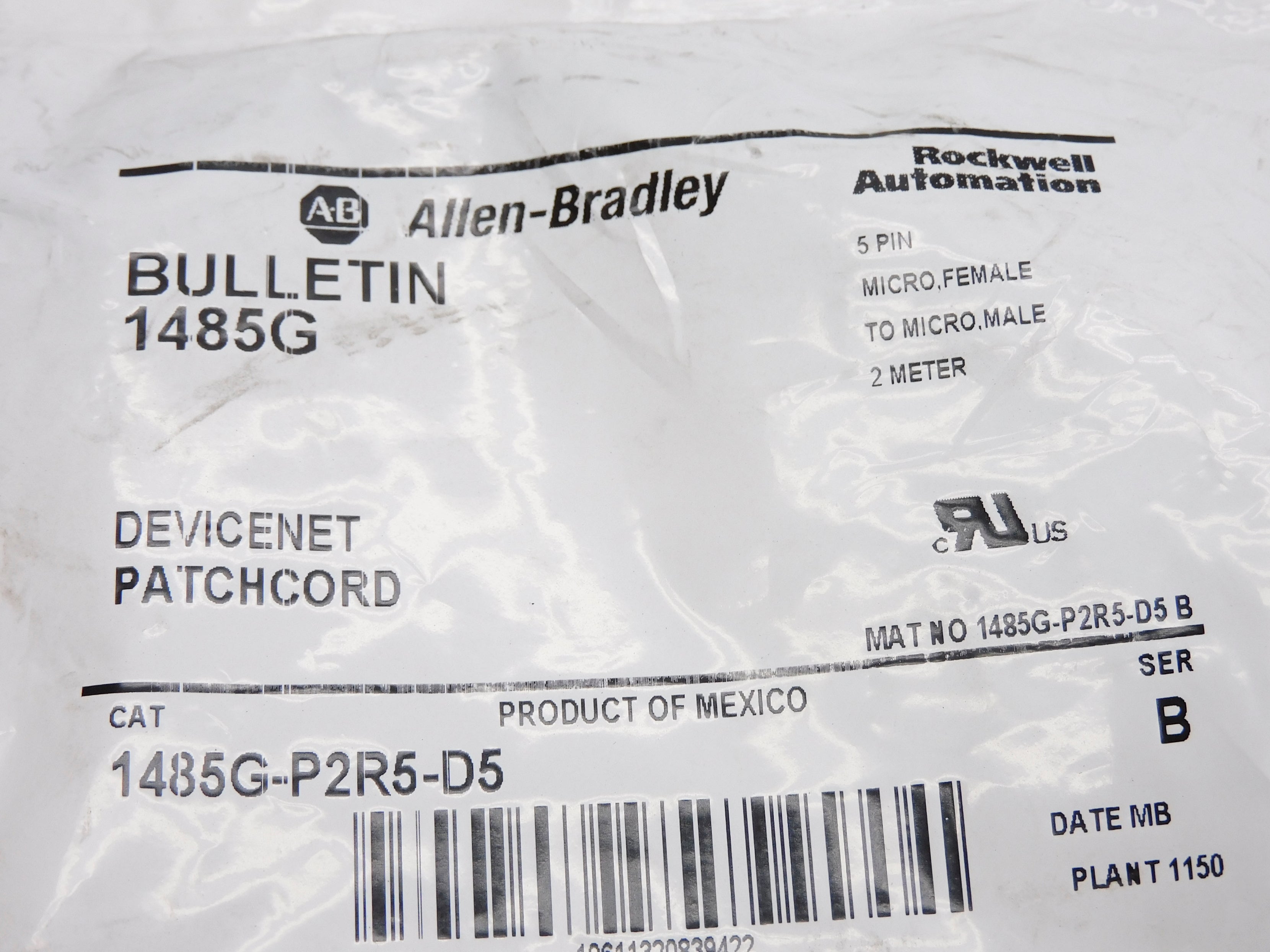 ALLEN BRADLEY 1485G-P2R5-D5 SER. B NSMP