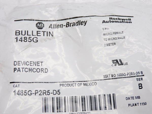 ALLEN BRADLEY 1485G-P2R5-D5 SER. B NSMP