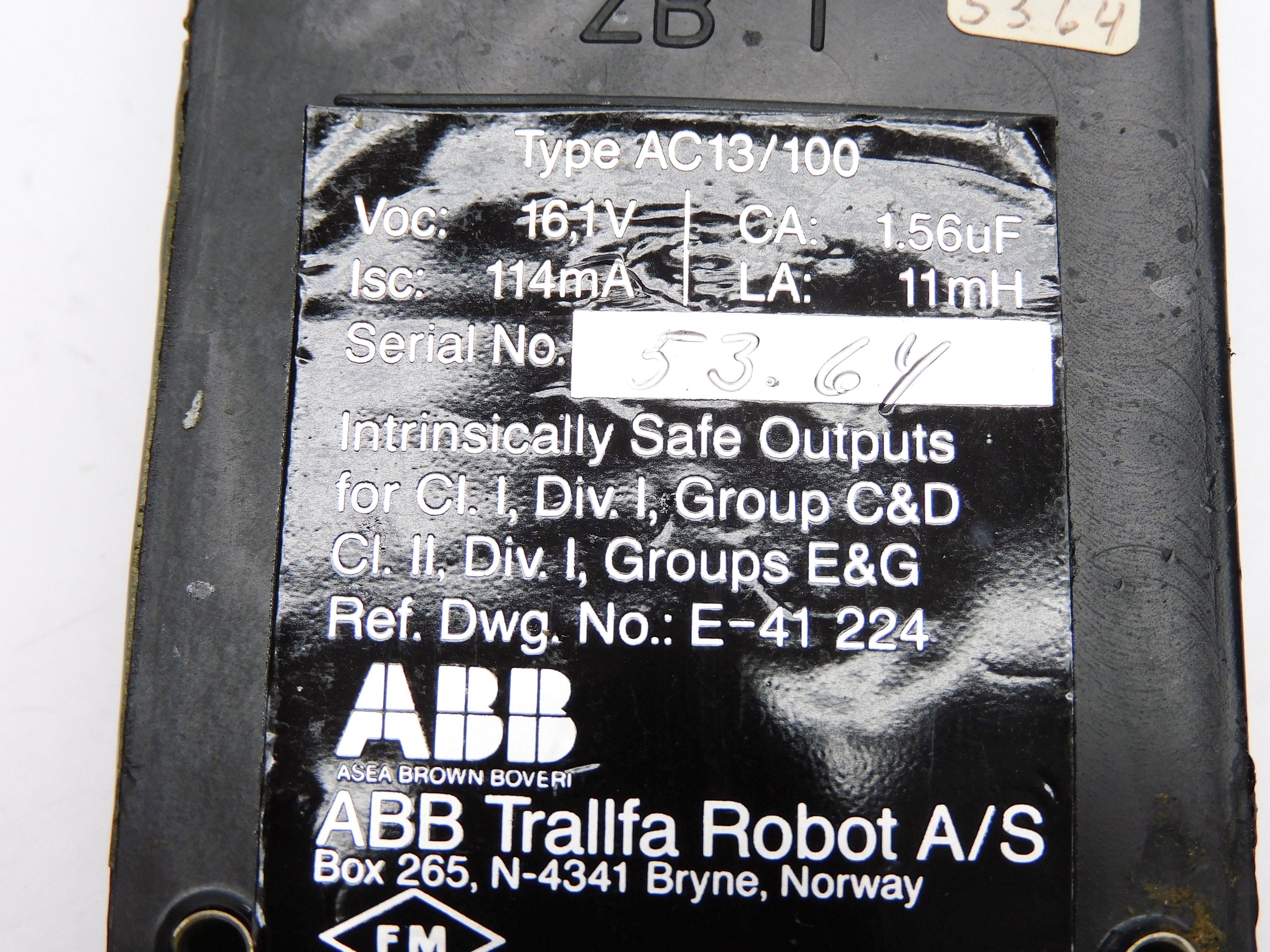 ABB AC13/100 (AS PICTURED) UNMP