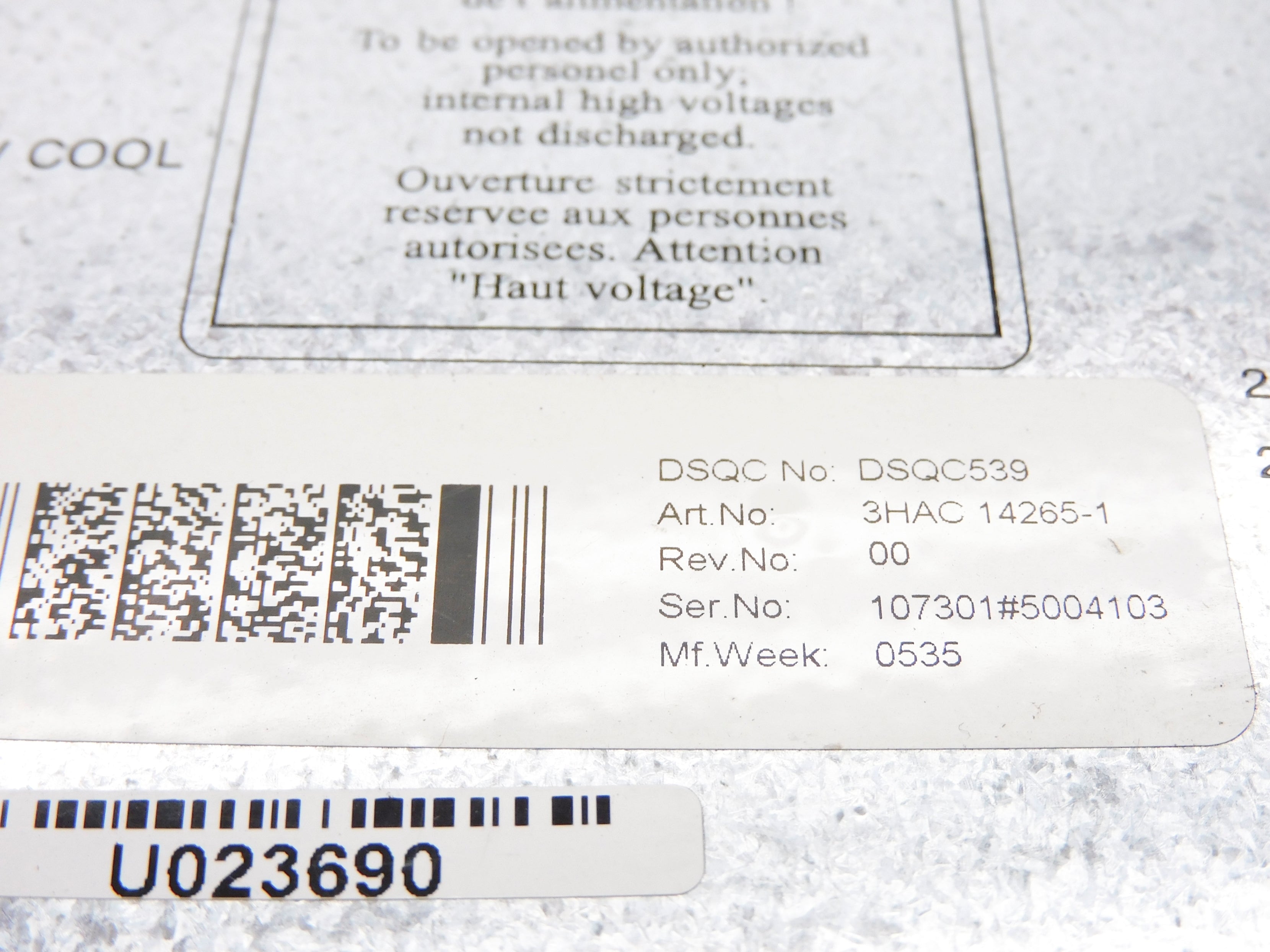 ABB 3HAC14265-1 DSQC539 230VAC 14A UNMP