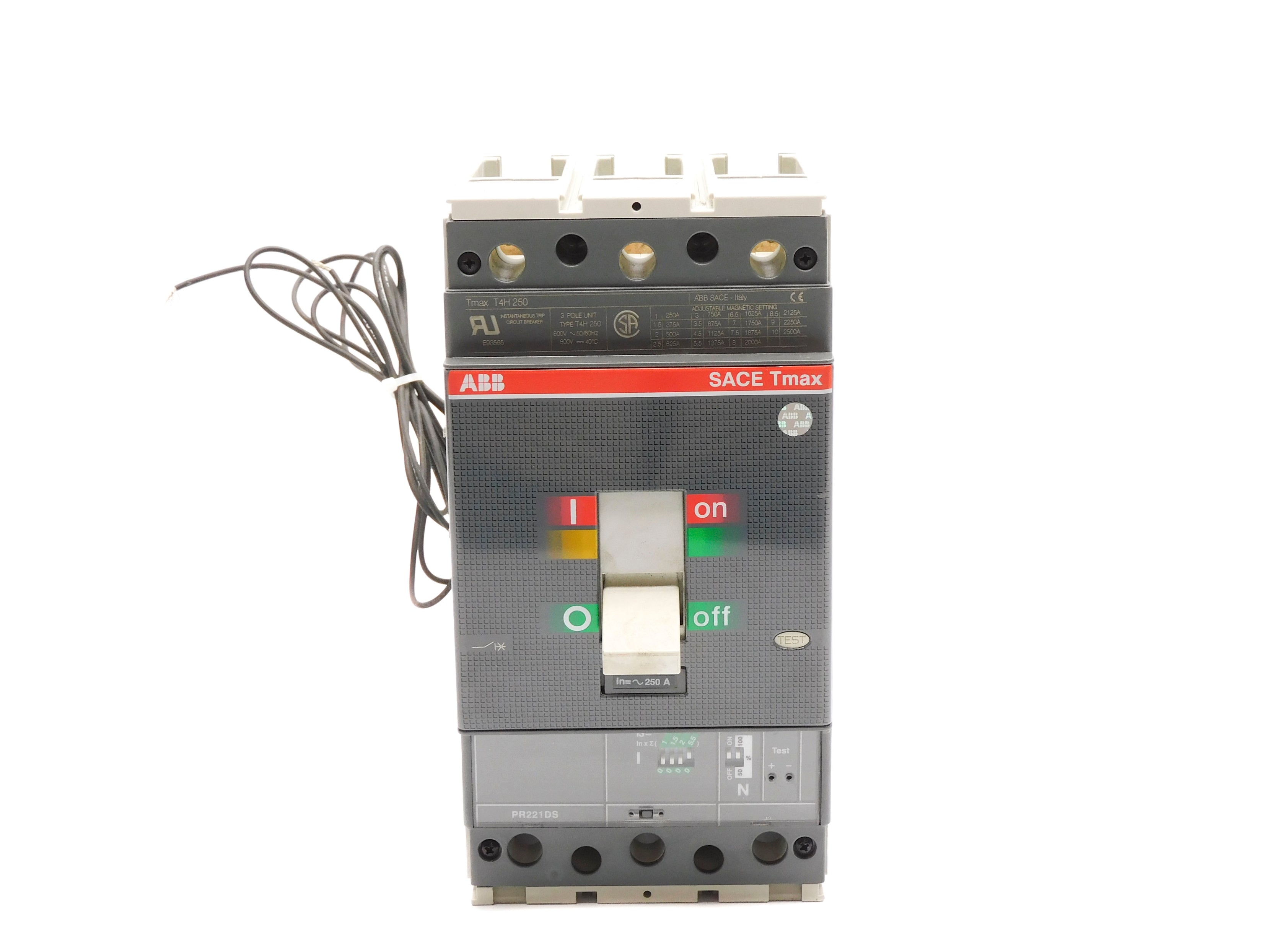 ABB T4H250 PR221DS 250A 600V (AS PICTURED) NSNP
