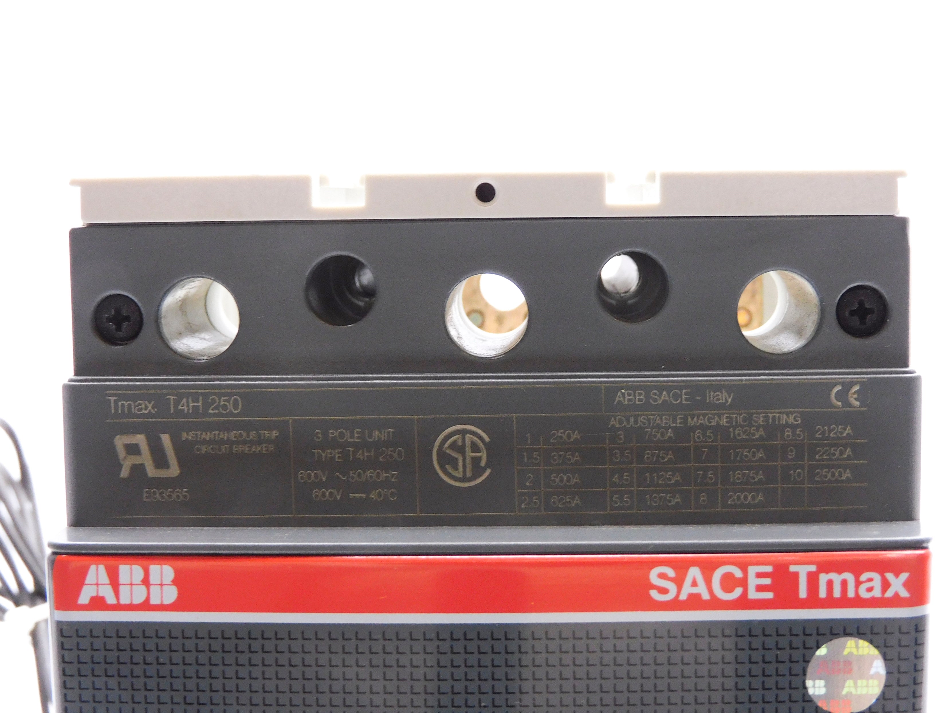 ABB T4H250 PR221DS 250A 600V (AS PICTURED) NSNP