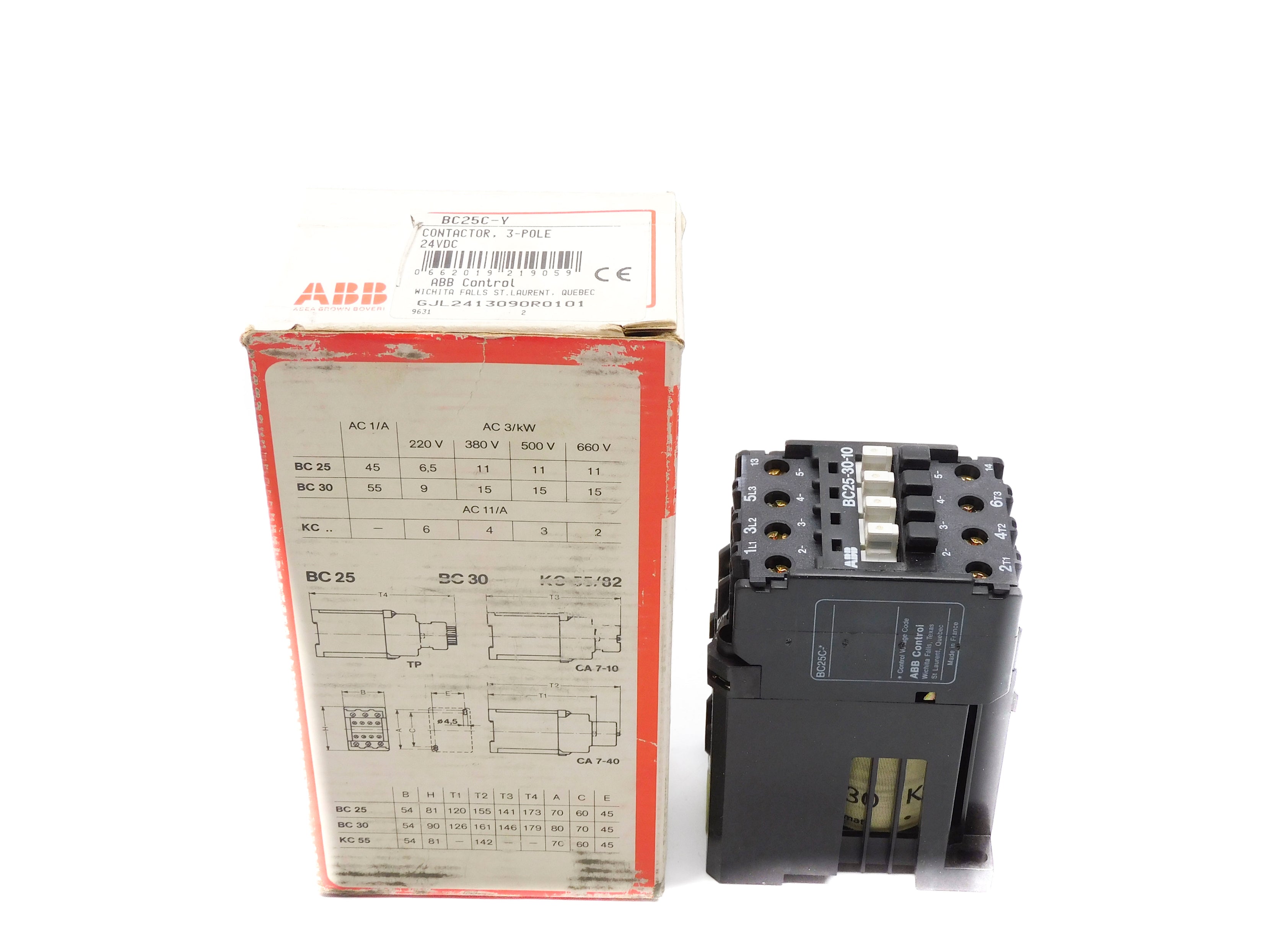 ABB BC25C-Y GJL2413090R0101 24VDC NSMP
