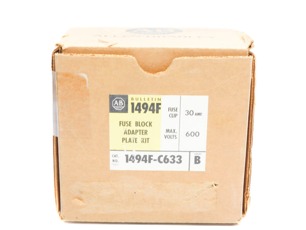 ALLEN BRADLEY 1494F-C633 SER. B 600V 30A (BR/YL) NSMP