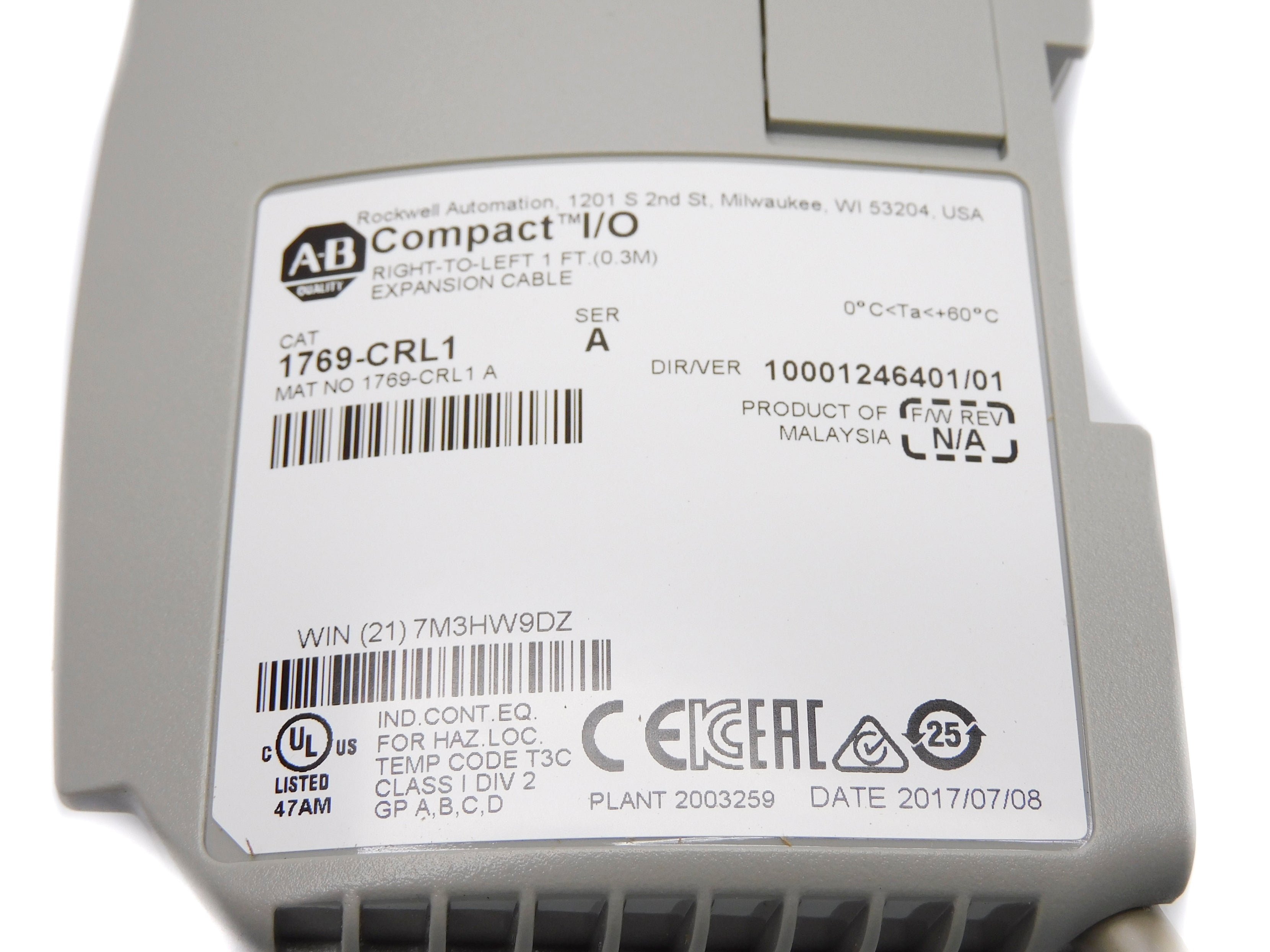 ALLEN BRADLEY 1769-CRL1 SER. A NSMP