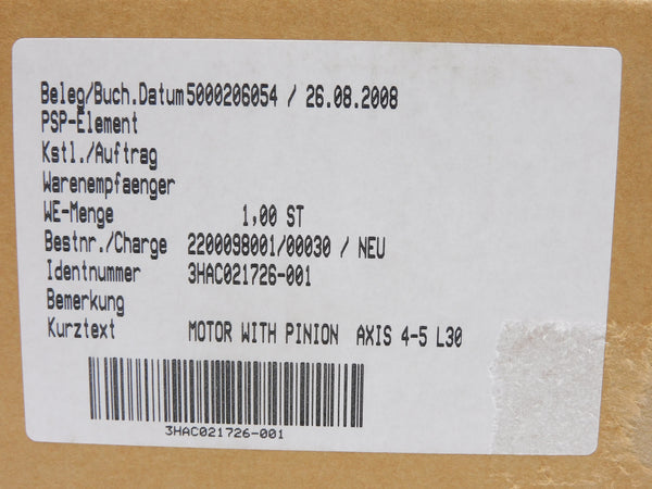 ABB 3HAC021726-001 NSFS