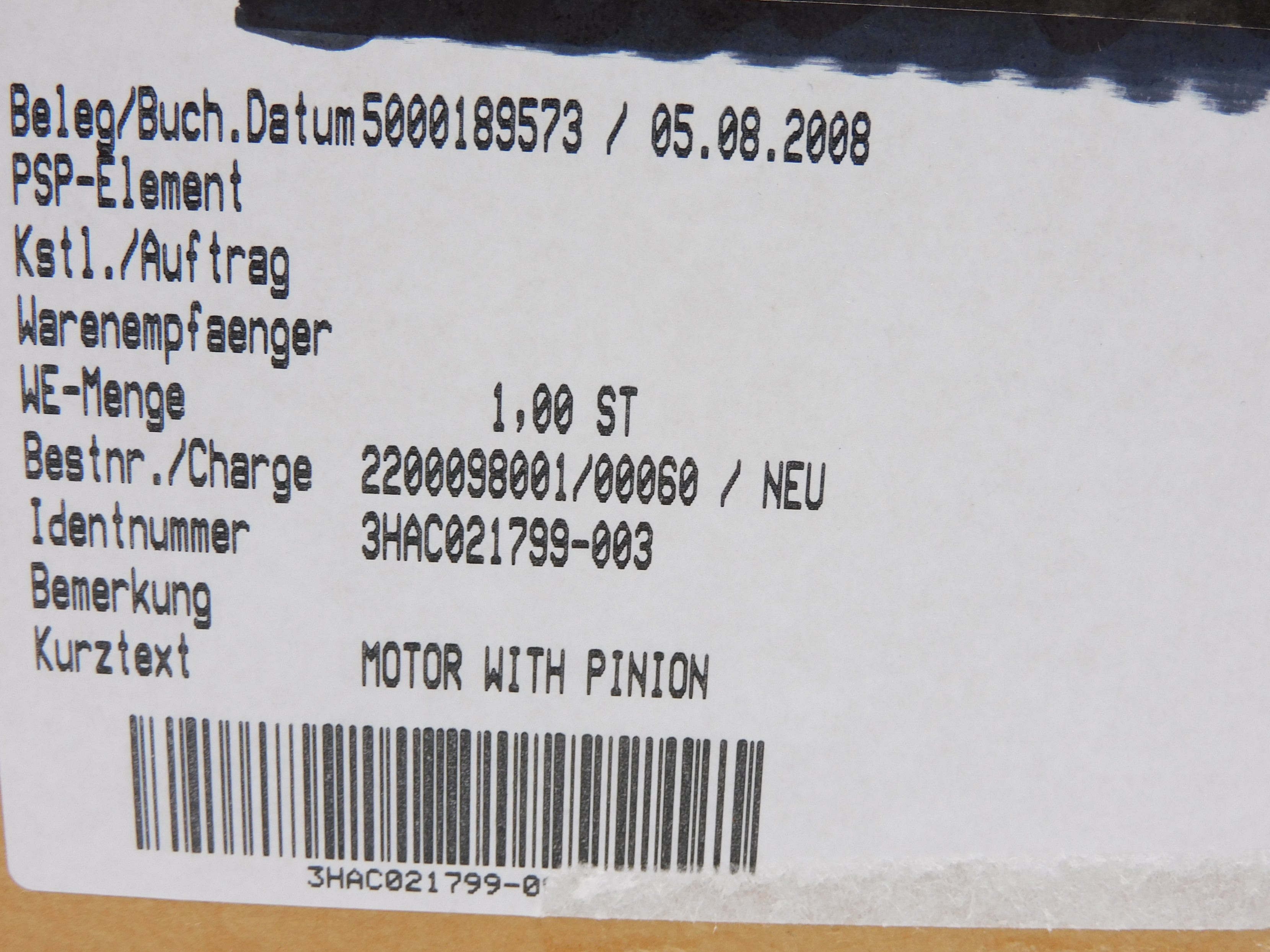 ABB 3HAC021799-003 NSFS