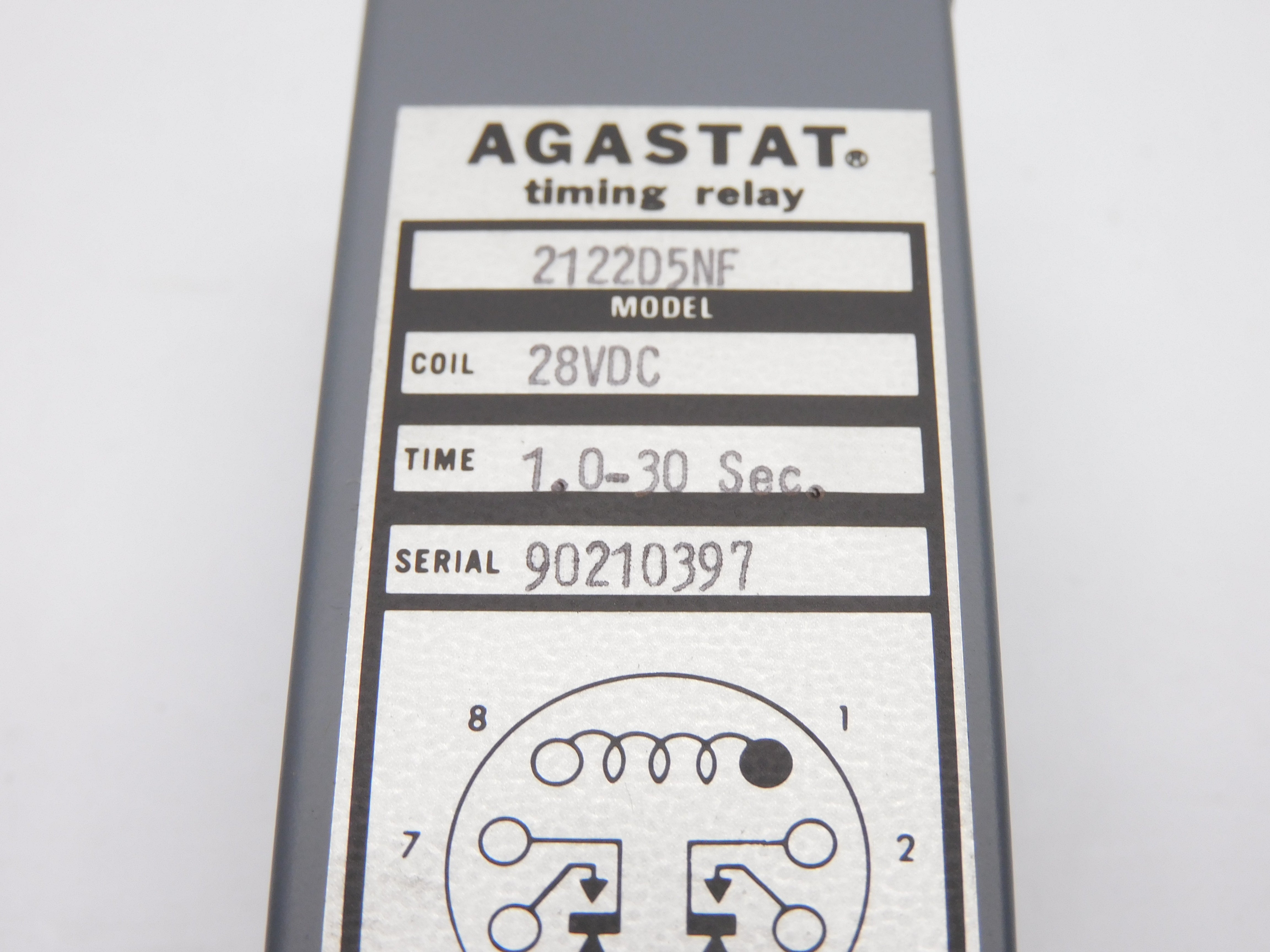 AGASTAT 2122D5NF 1.0-30S 28VDC NSNP