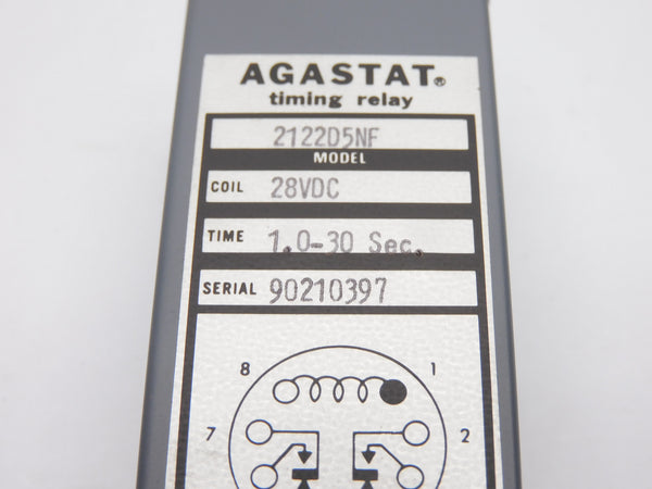 AGASTAT 2122D5NF 1.0-30S 28VDC NSNP