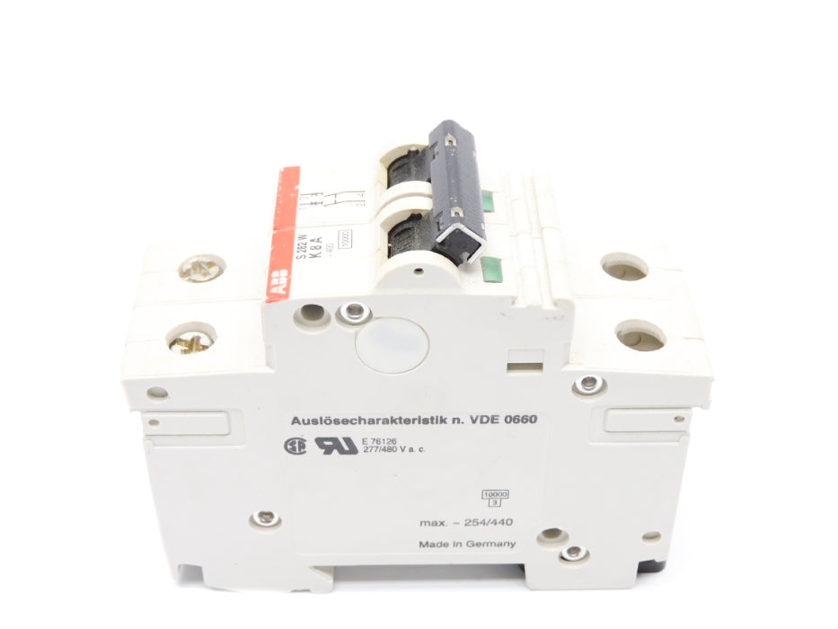 ABB S282W-K8A 8A 400V UNMP