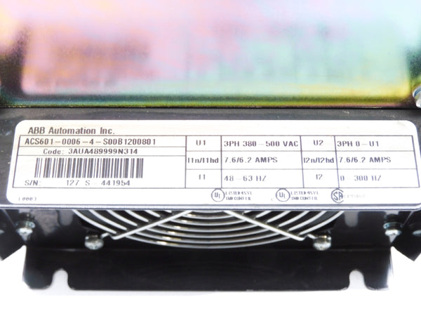 ABB ACS601-0006-4-S00B1200801 3AUA489999N314 NSNP