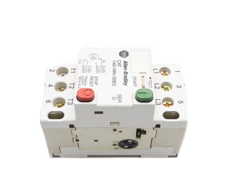 ALLEN BRADLEY 140-MN-0063 SER. D .40-.63A  600V NSNP
