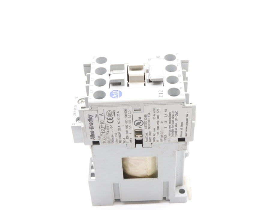 ALLEN BRADLEY 100-C12D*10 SER. A 24VDC UNMP