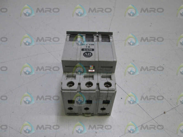 ALLEN BRADLEY 1492-CB3G070 SER. A CIRCUIT BREAKER 7A  UNMP