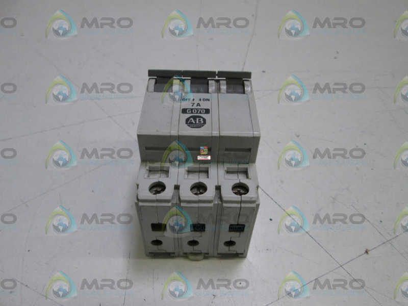 ALLEN BRADLEY 1492-CB3G070 SER. A CIRCUIT BREAKER 7A  UNMP