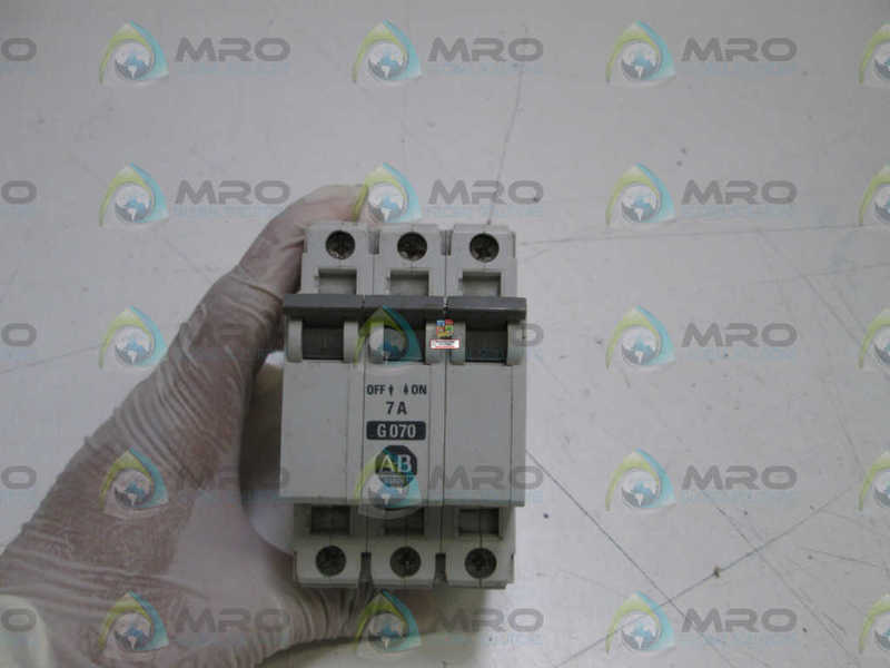 ALLEN BRADLEY 1492-CB3G070 SER. A CIRCUIT BREAKER 7A  UNMP